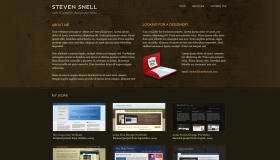 Free One-Page Portfolio PSD