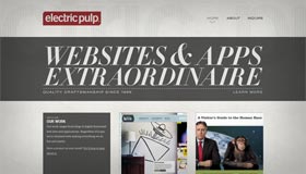 Electric Pulp | Web Design