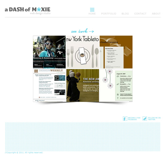A Dash of Moxie | Web Design