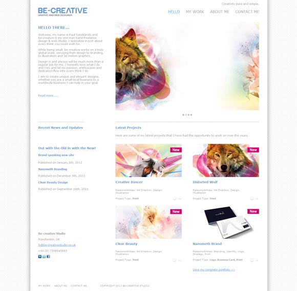 Be Creative | Design - Folio Focus