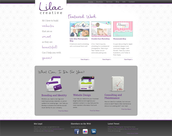 Lilac Creative | Web Design - Folio Focus