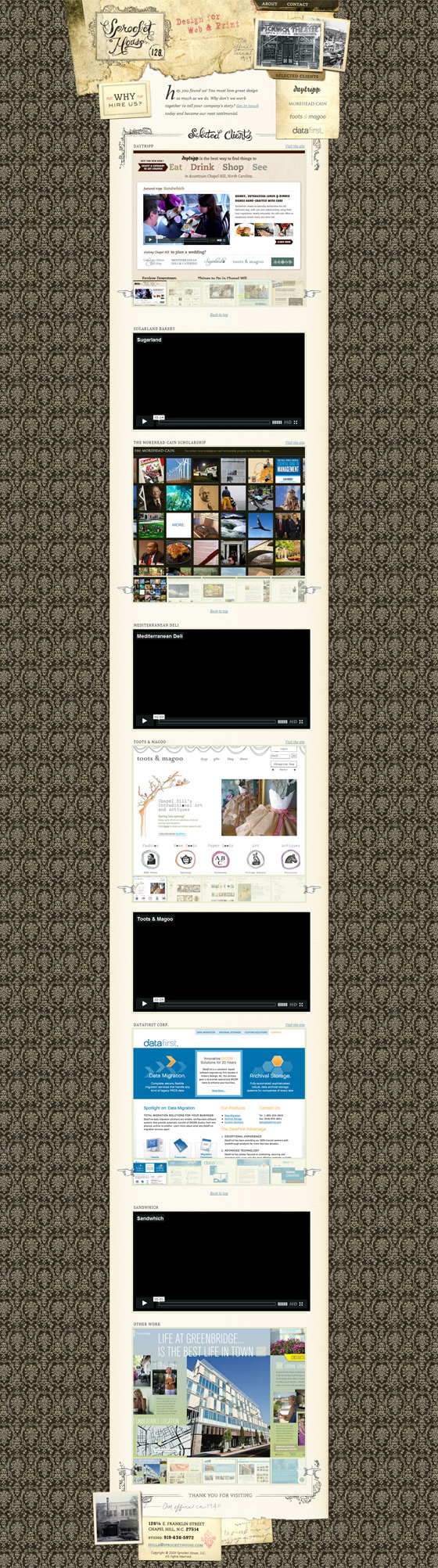 Sprocket House  Design Folio Focus