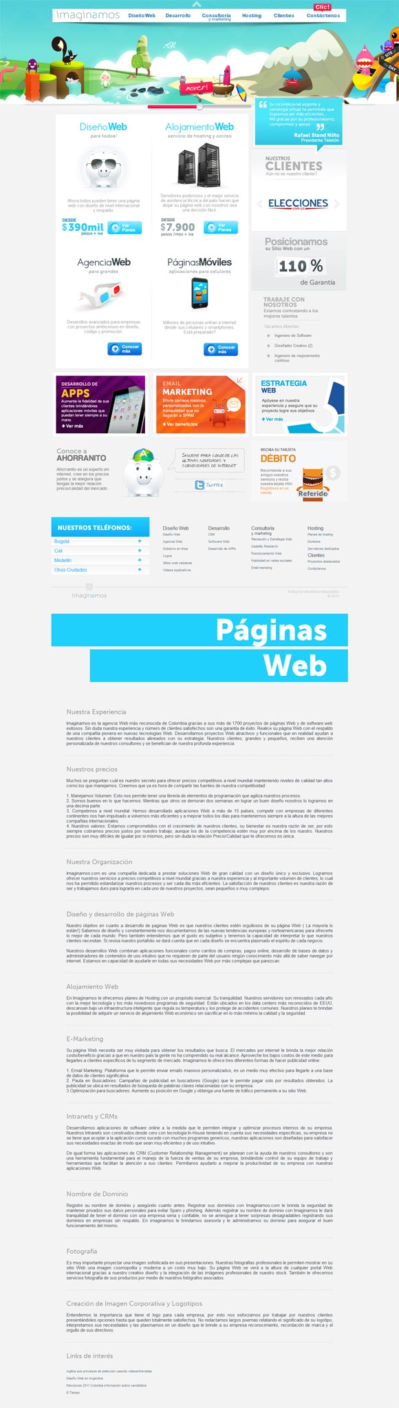 Imaginamos | Web Design - Folio Focus