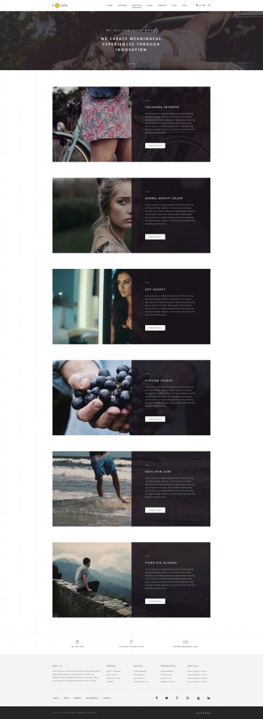 H-Code Responsive & Multipurpose WordPress Theme - Folio Focus